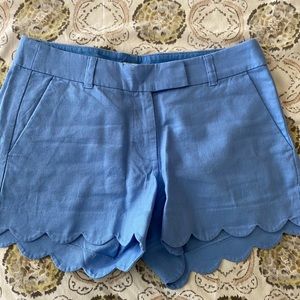 J crew scalloped shorts